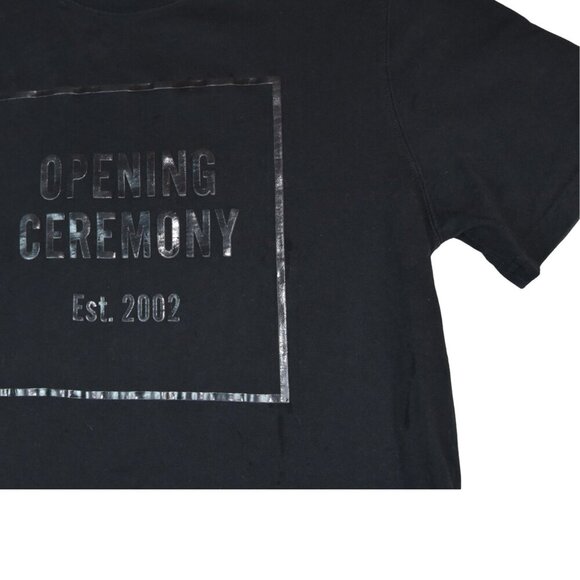 Men's Opening Ceremony Black on Black T Shirt Size Medium Streetwear Capsule - Picture 2 of 7